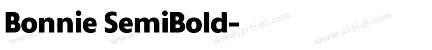 Bonnie SemiBold字体转换